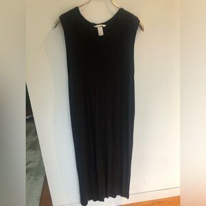 H&M basic black maxi tank dress size Medium